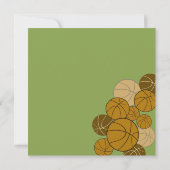 バスケットボール誕生日 招待状 (裏面)