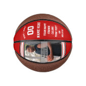 バスケットボール赤と白のシニア・ギフト・アイディア ミニバスケットボール (正面)