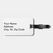 バスケットボール赤と白 ラゲッジタグ (裏面横)