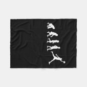 バスケットボール進化チャンピオンのバスケットボール選手 フリースブランケット (正面(横))