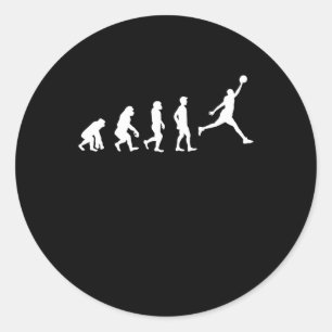 バスケットボール進化チャンピオンのバスケットボール選手 ラウンドシール