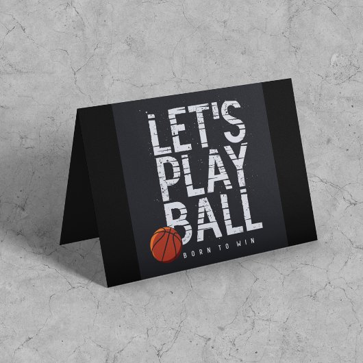 バスケットボール遊がボールを生まれスポーツに勝ち取る カード