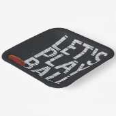 バスケットボール遊がボールを生まれスポーツに勝ち取る ペーパープレート (傾斜あり)