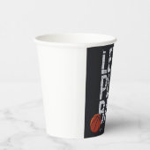 バスケットボール遊がボールを生まれスポーツに勝ち取る 紙コップ (右)