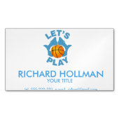 バスケットボール遊しよう マグネット名刺 (正面)