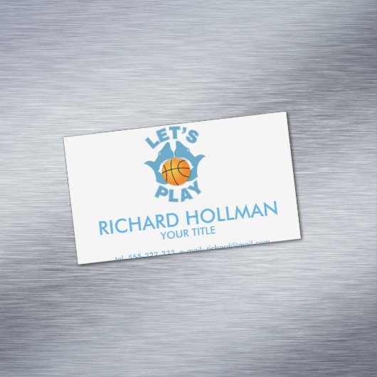 バスケットボール遊しよう マグネット名刺 (インサイチュ)