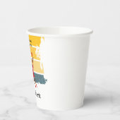 バスケットボール遊選手はボール 紙コップ (左)