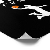 バスケットボール違う選手の引用文試合日M ポスター (角)