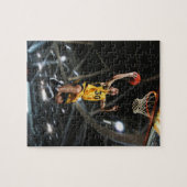 バスケットボール選手が空中でジャンプする ジグソーパズル (横)