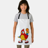 バスケットボール選手としてオウム エプロン (インサイチュ)