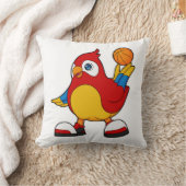 バスケットボール選手としてオウム クッション (ブランケット)