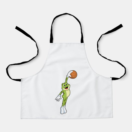 バスケットボール選手としてFrog.PNG エプロン (正面)