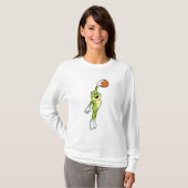 バスケットボール選手としてFrog.PNG Tシャツ (正面フル)