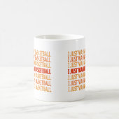 バスケットボール選手に関するおもしろい諺 コーヒーマグカップ (中央)