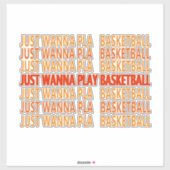 バスケットボール選手に関するおもしろい諺 シール (シート)