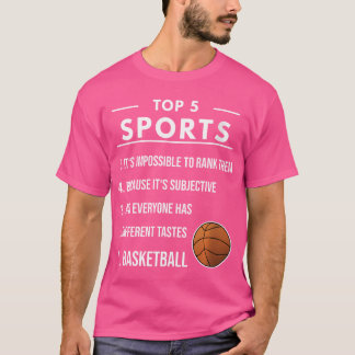 バスケットボール選手のための女子バスケットボールのランキング Tシャツ