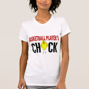 バスケットボール選手のひよこ Tシャツ