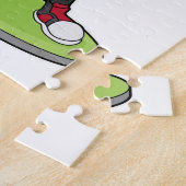 バスケットボール選手のウサギ ジグソーパズル (側面)