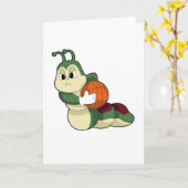 バスケットボール選手のキャタピラ カード (黄色い花)