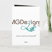 バスケットボール選手のクリスマスカードのために シーズンカード (裏面)