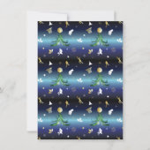 バスケットボール選手のクリスマスツリー シーズンカード (正面)