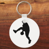 バスケットボール選手のシルエット キーホルダー (正面)