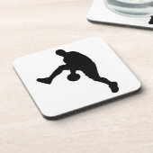 バスケットボール選手のシルエット コースター (左側)