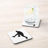 バスケットボール選手のシルエット コースター (右側)