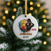 バスケットボール選手のスポーツチームのカスタマイズ セラミックオーナメント