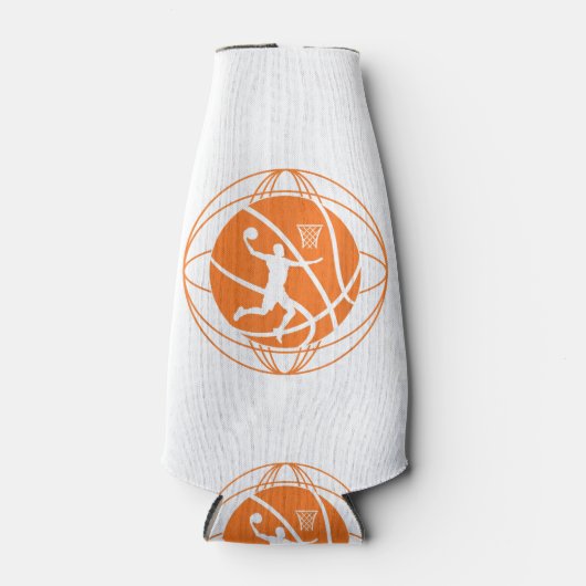 バスケットボール選手のバスケットボール愛好家 ボトルクーラー (正面)