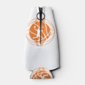 バスケットボール選手のバスケットボール愛好家 ボトルクーラー (裏面)