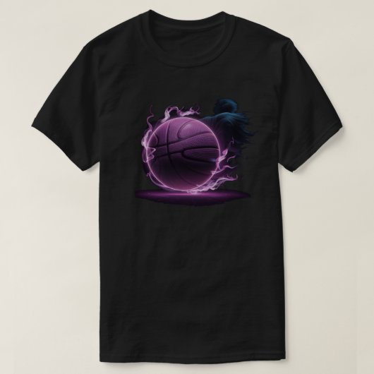 バスケットボール選手のバスケットボール・スポーツグラフィック Tシャツ (デザイン正面)