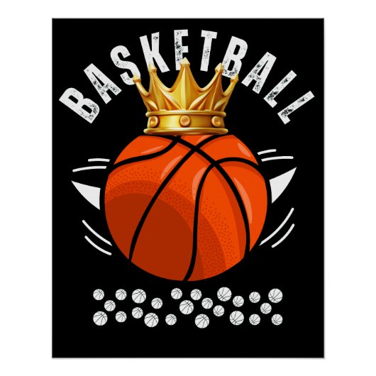 バスケットボール選手のバスケットボール・スポーツ ポスター (正面)