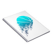 バスケットボール選手のボールファンボールボールスポーツ ノートブック (右側)