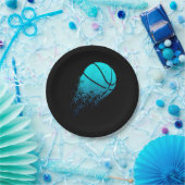 バスケットボール選手のボールファンボールボールスポーツ ペーパープレート (パーティー)