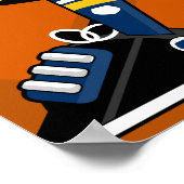 バスケットボール選手のポスター ポスター (角)