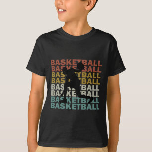 バスケットボール選手のヴィンテージレトロスタイル Tシャツ