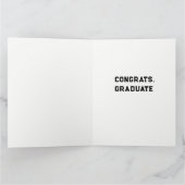 バスケットボール選手の卒業おめでとうカード カード (内部)