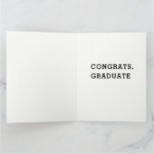 バスケットボール選手の卒業おめでとうカード カード (内部)