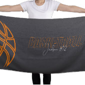 バスケットボール選手の名前番号コーチスポーツタオル ビーチタオル