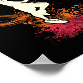 バスケットボール選手の少年ヴィンテージダンク ポスター (角)