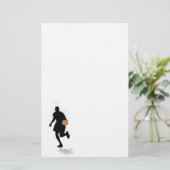 バスケットボール選手の文房具 便箋 (スタンド正面)