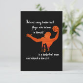 バスケットボール選手の母親の後信じに サンキューカード (スタンド正面)