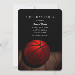 バスケットボール選手の独身パーティー / 誕生日パーティー スポーツ 招待状