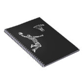 バスケットボール選手アスリートダンクアートスポーツマン ノートブック (右側)