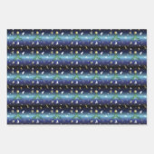 バスケットボール選手クリスマスツリー ラッピングペーパーシート (正面2)