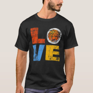 バスケットボール選手コーチのチームのボールヴィンテージの遭難 Tシャツ