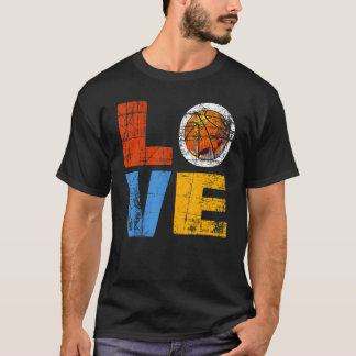 バスケットボール選手コーチのチームのボールヴィンテージの遭難 Tシャツ