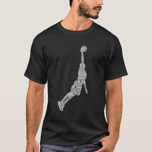 バスケットボール選手コーチ Tシャツ (正面)