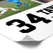 バスケットボール選手シニアスポーツチーム写真コラージュ ポスター (角)